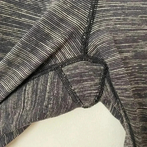 Lululemon Wunder Under Cropped Space Dye Black Gray Leggings  4 - Picture 5 of 7